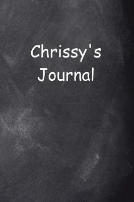 Book cover for Chrissy Personalized Name Journal Custom Name Gift Idea Chrissy