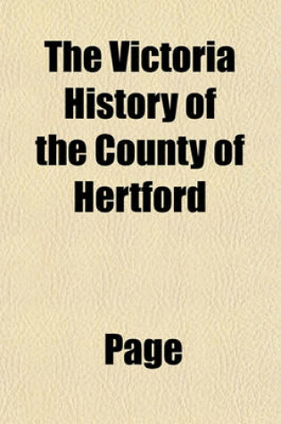 Cover of The Victoria History of the County of Hertford