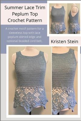 Book cover for Summer Lace Trim Peplum Top Crochet Pattern