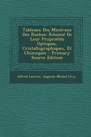 Cover of Tableaux Des Mineraux Des Roches