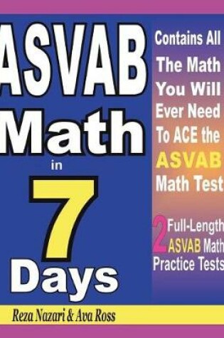 Cover of ASVAB Math in 7 Days