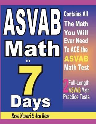 Book cover for ASVAB Math in 7 Days