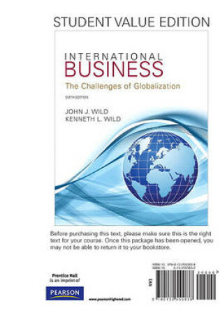 Cover of International Business: Student Value Edition