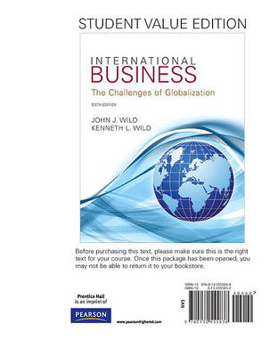 Book cover for International Business: Student Value Edition
