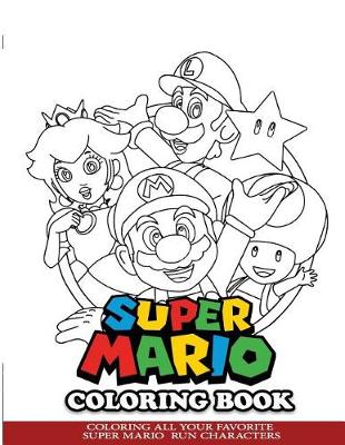 Book cover for Super Mario Coloring Book