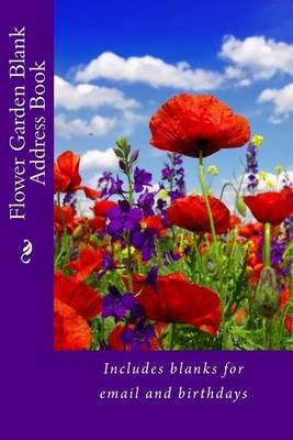 Book cover for Flower Garden Blank Address Book