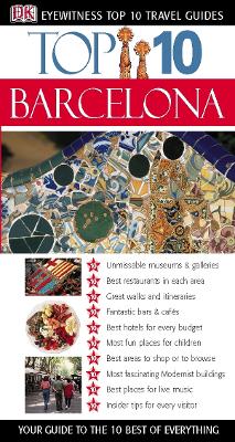 Book cover for DK Eyewitness Top 10 Travel Guide: Barcelona