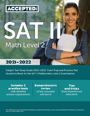 Book cover for SAT II Math Level 2 Subject Test Study Guide 2021-2022