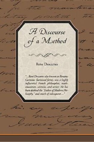 Cover of A Discourse of a Method (eBook)