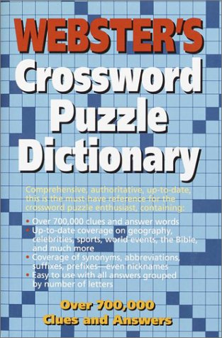 Book cover for Webster's Crossword Puzzle Dictionary