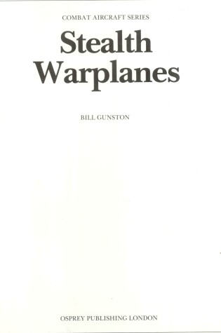 Cover of Stealth Warplanes