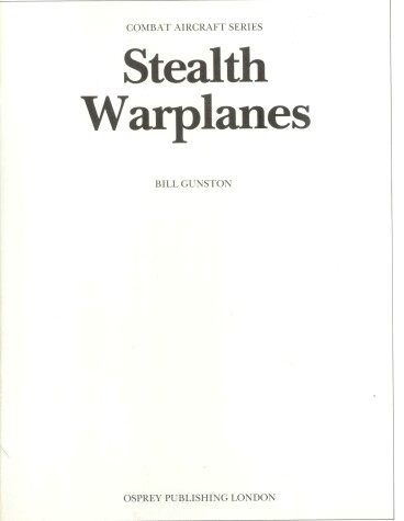 Cover of Stealth Warplanes