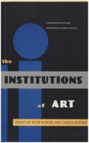 Book cover for The Institutions of Art