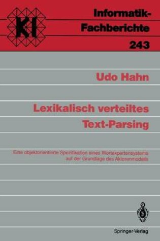 Cover of Lexikalisch verteiltes Text-Parsing