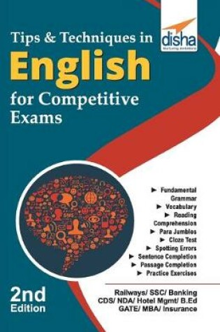 Cover of Tips & Techniques in English for Competitive Exams 2nd Edition