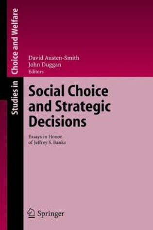 Cover of Social Choice and Strategic Decisions