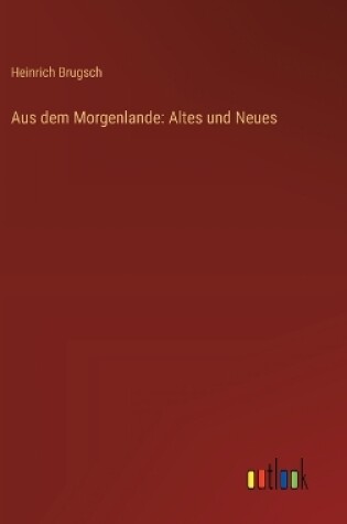 Cover of Aus dem Morgenlande