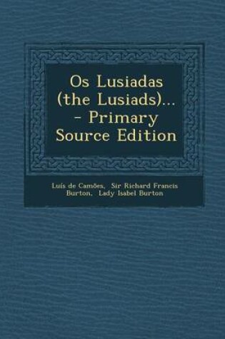 Cover of OS Lusiadas (the Lusiads)...