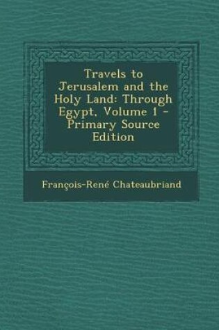 Cover of Travels to Jerusalem and the Holy Land