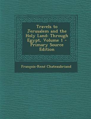Book cover for Travels to Jerusalem and the Holy Land