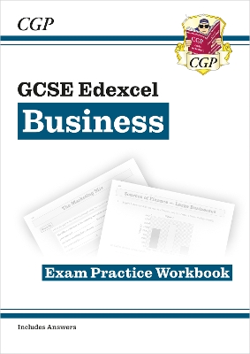 Book cover for GCSE Business Edexcel Exam Practice Workbook - for the Grade 9-1 Course (includes Answers)
