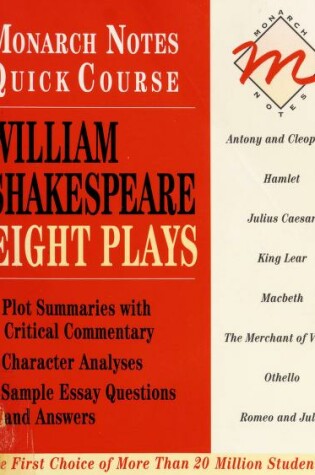 Cover of William Shakespeare: Eight Plays