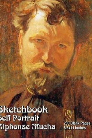 Cover of Sketchbook - Self Portrait - Alphonse Mucha