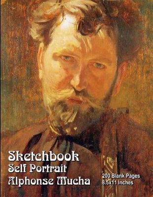 Book cover for Sketchbook - Self Portrait - Alphonse Mucha