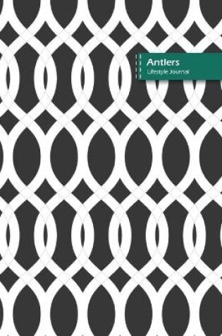 Cover of Antlers Lifestyle Journal, Blank Write-in Notebook, Dotted Lines, Wide Ruled, Size (A5) 6 x 9 In (Gray)