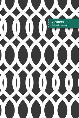 Book cover for Antlers Lifestyle Journal, Blank Write-in Notebook, Dotted Lines, Wide Ruled, Size (A5) 6 x 9 In (Gray)