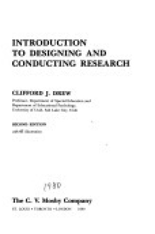 Cover of Designing and Conducting Research
