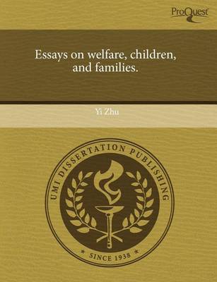 Book cover for Essays on Welfare