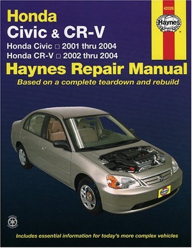 Book cover for Civic 01-04 and Cr-V 02-04