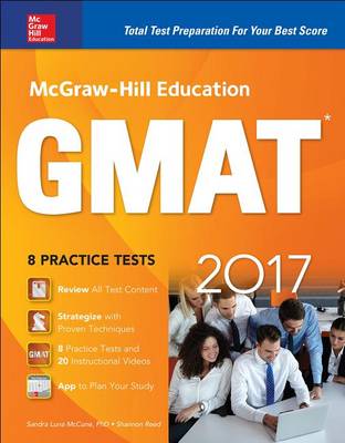 Book cover for McGraw-Hill Education GMAT 2017