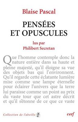 Book cover for Pensees Et Opuscules