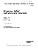 Book cover for Microarrays Optical Tech & Infor