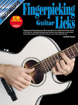 Book cover for Progressive Fingerpicking Guitar Licks