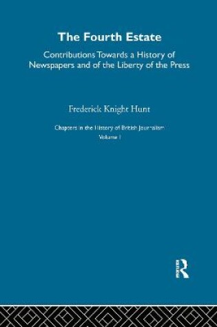 Cover of Chapters in Hist Journalism V1