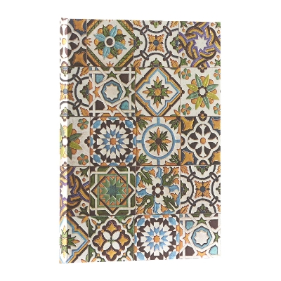 Book cover for Porto (Portuguese Tiles) Midi Unlined Hardback Journal (Elastic Band Closure)