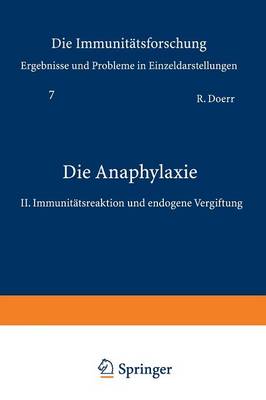 Book cover for Die Anaphylaxie