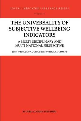 Cover of The Universality of Subjective Wellbeing Indicators