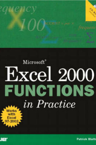 Cover of Microsoft Excel 2000 Functions in Practice