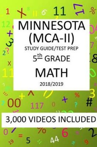 Cover of 5th Grade MINNESOTA MCA-II, 2019 MATH, Test Prep