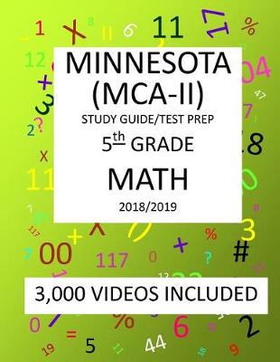 Book cover for 5th Grade MINNESOTA MCA-II, 2019 MATH, Test Prep