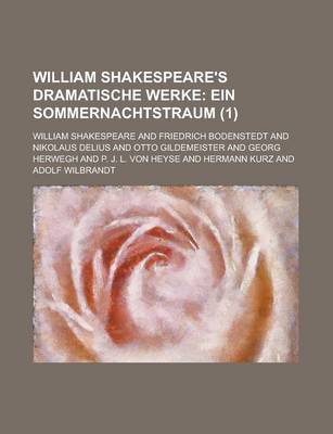 Book cover for William Shakespeare's Dramatische Werke (1)