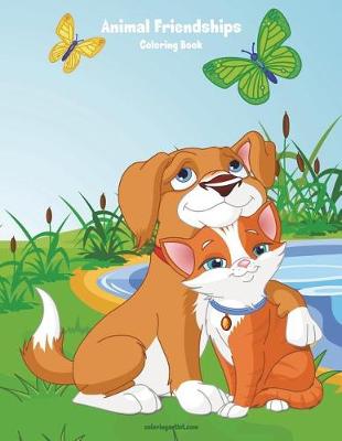 Book cover for Animal Friendships Coloring Book 1