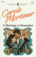 Book cover for A Marriage to Remember