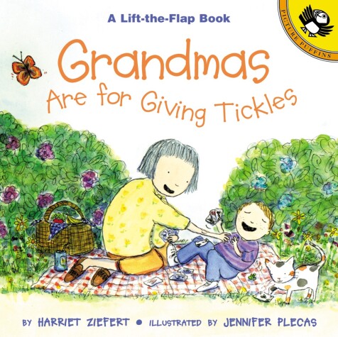 Book cover for Grandmas are for Giving Tickles