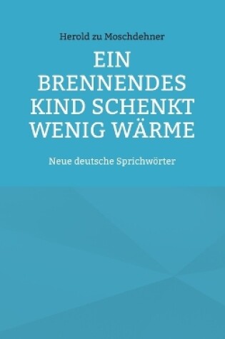 Cover of Ein brennendes Kind schenkt wenig Wärme