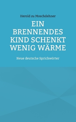 Book cover for Ein brennendes Kind schenkt wenig Wärme